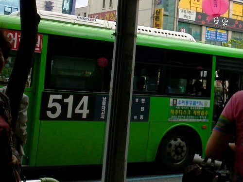 乗り換え追加料金なしの韓国バス！！