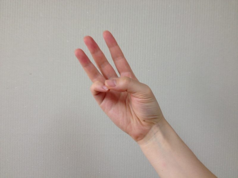 日韓での指を使った数え方の違い？