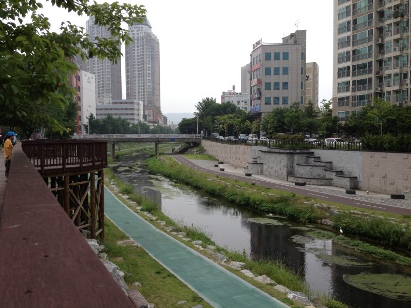 韓国の整備された自転車道