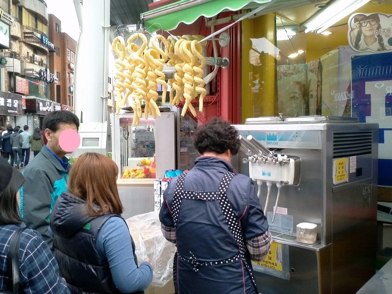韓国の変わったソフトクリーム